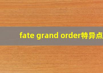 fate grand order特异点